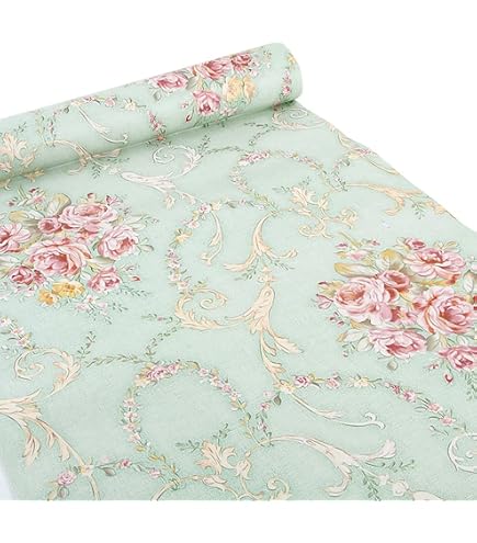 Möbelfolie Rosa Blümchen – Selbstklebend, 67x200 Cm, Biedermeier-Look, Für Möbel & Türen