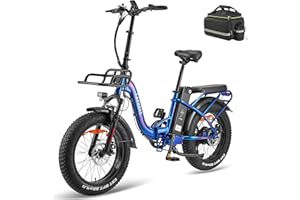 Fafrees 20" Bici Elettrica Pieghevole, F20 MAX, 48V 22.5Ah Bicicletta Elettrica Uomo Donna,100-120KM, 4.0" Fat Bike Ebike Pedalata Assistita, 7 Velocità