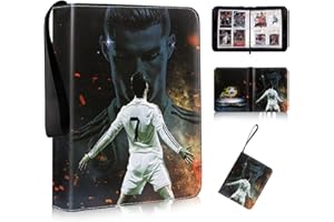 Egmelos 50 Seiten Sammelkarten Album Fussball, Sammelalbum für Fußball Karten, 400 Trainer Sammelkartenalben, Karten Halter für Fußball Basketball…