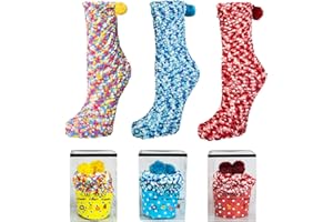 Kotashion Donna Inverno Calze Calzini Regalo Natalizi Ragazza Cupcake Calzini Termici Divertenti AccessoriRegali di compleanno di San Valentino e Festa della Mamma in vari colori Calze