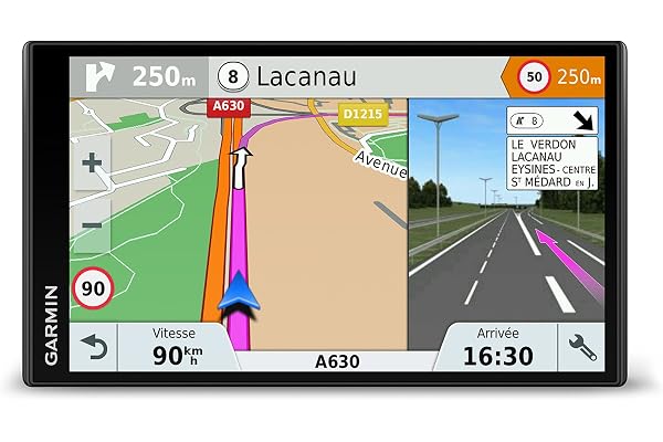 Garmin - DriveSmart 61 LMT-S - GPS Auto - 6,95 Pouces - Cartes Europe 46 Pays - Cartes, Trafic, Zones de Danger gratuits à Vie - Appels Mains Libres - Wi-FI intégré (Reconditionné)