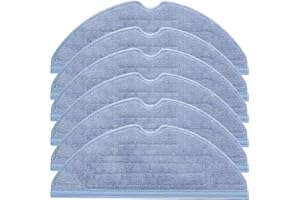 JINSIHOU Pack of 6 Wipes for Roborock S8 / S8+ / S7 / S7+ / S7 MaxV / S7 MaxV Plus / S7 MaxV Ultra / S7 Pro Ultra / T7 / T7+ / T7S / T7S+ Robot Vacuum Cleaner, Microfibre Cleaning Cloth Replacement Parts