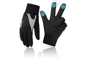 Becellen Guantes Termicos Niño Futbol, Guantes Bici Niño con Pantalla Táctil Invierno Antideslizantes Impermeables Forro Polar para Niños Niñas Ciclismo Correr Equitación (de 6 a 10 Años)