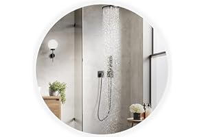 BD ART Specchio da Bagno LED LUNA 70 cm Rotondo, Specchio da Parete per Bagno con Illuminazione, Luce di Colore neutro 4200K, IP44
