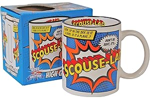 POP ART PRODUCTS Super Hero Mugs (Yorkshire, Scotland, Manchester, Liverpool, Newcastle, Cornwall, Essex) (Scouse-Lad (Liverpool)), Ceramic, 250ml