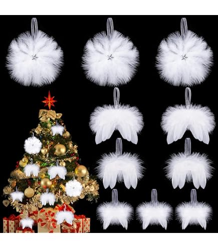 Lot De 32 Flocons De Neige En Bois Pour Noël - 4 Styles, 7.5 Cm, Blanc, Avec Ficelle Pour Décorer Sapin, Couronne Ou Cheminée - 9