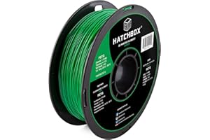 HATCHBOX PETG 3D Printer Filament, Dimensional Accuracy +/- 0.03 mm, 1 kg Spool, 1.75 mm, Green (3D PETG-1KG1.75-GRN)