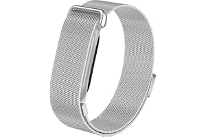 VeveXiao Metall milanesisk ögla rem kompatibel med Google Fitbit Air Band