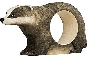 Wildlife Garden Napkin Ring Badger