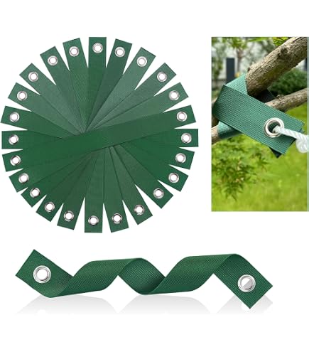 Lot De 6 Sangles De Support Pour Arbres En Nylon - 40 Cm, Réutilisables, Pour Tuteurer Et Protéger Les Plantes