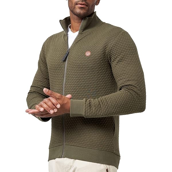 Indicode Heren INOklaho Jacket | Korte jas met staande kraag en verborgen rits Black M