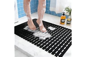 Halkfri duschmatta, 1 st duschmatta, badkar kan klippas till, 43 x 65 cm, halkfria stora duschmattor, badkarsmatta, vikbar, f