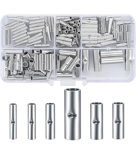 10 Stuks Kalitec L10-M Stootverbinders 50 Mm² - Binnendiameter 10 Mm, Lengte 37 Mm, Vertinde Koperen Krimpverbindingen