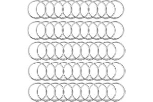 NICELAND 50 sztuk metalowych pierścieni do książek, nierdzewne pierścienie do segregatorów do szkoły, domu lub biura, 30 mm