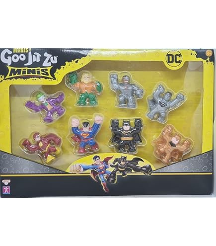 Heroes Of Goo Jit Zu DC Comics Minis - Confezione Di 8 Personaggi - Foto 14