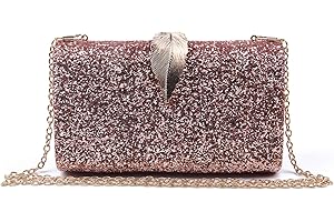 Syrads Bolso Nupcial de Noche para Mujer Bolso de Movia Embragues de Concha Dura Bolso de Boda 951