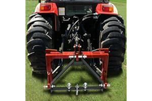 WSIKGHU Acoplamiento de remolque de 25,98 pulgadas, horquilla de palé de tres puntos, suspensión y fijación de 3 puntos para todos los tractores de clase 1