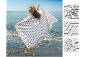 nice homeit Juego de 2 Toallas de Playa de algodón, 75 x 160 cm, Toalla de Playa de Doble Cara, Absorbente, Secado rápido, Ligera, antiarena, Fabricada en Italia