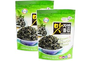 WORLD FOOD SHOP Surasang Korean Seasoned Seaweed Flakes 60g Pack of 2 - Crispy, Flavourful Snack & Topping - Perfect for Rice, Salads, and Soups