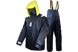Navis Marine Veste imperméable Foul Weather Gear Bib Pantalon pour hommes et femmes Voile Pêche Costume de pluie