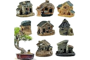 Fahibin 8 pcs ornamento in miniatura di giardino kit, decorazioni casa,kit di statue da giardino in miniatura per esterno per i bambini a costruire giardini delle fate