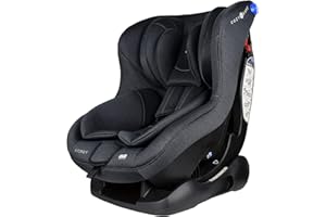 Cozy N Safe Fitzroy Group 0+1 Car Seat 0-18KG, Birth - 4 Years, 5 Point Harness, 4 Position Recline, Rear Facing from Birth to 13kg/ Forward Facing from 9kg to 18kg, Deep Padding - Graphite