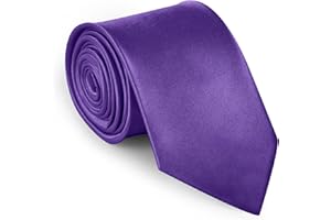 URAQT Cravatta Uomo, Cravatte Slim Uomo Eleganti Neckties, Sottile Tinta Unita Cravatta in Diversi Colori, Cravattino per Lavoro, Festa