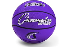 Champion Sports Palloni da basket ufficiali in nylon con copertura in gomma resistente