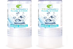 Alunsten 2 x 115gr, naturlig mineral deodorant, vegan | har en antiseptisk effekt, täpper inte till porerna, aftershave, kan