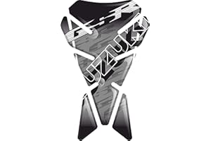 PARASERBATOIO ADESIVO, TANKPAD, TANKSCHUTZ, PROTECTION DE RESEVOIR, RESINATO EFFETTO 3D compatibile con suzuk.i GSR 600 750 V7