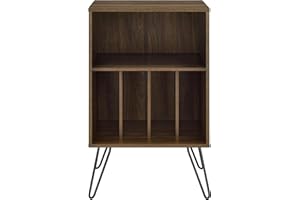 NOVOGRATZ Ameriwood Concord Turntable Stand, Walnut Look