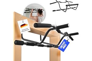 ‎EVERLEVEN EVERLEVEN [NEU] Klimmzugstange Türrahmen [Klimmzugstange ohne Schrauben] Fitness Stange Pull Klimmzugstange Tür Reckstange [7-22 cm] Pull Up Bar Trainingsstange ohne Bohren