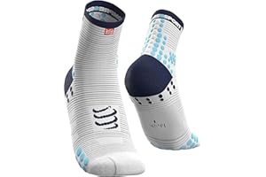 Compressport Running Socks - Pro Racing Socks V3 Run High - Prevención de ampollas - Amortiguación y transpirabilidad - Correr y triatlón - Para entrenamiento y competición - Ligeros