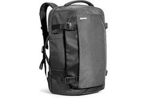 tomtoc Sac à Dos de Voyage 40L, Bagages à Main pour les Affaires de Week-end, Compatible TSA, Approuvé pour les Vols, Léger Résistants à l'Eau pour Ordinateur Portable 15,6-17,3 pouces, Sans PFAS