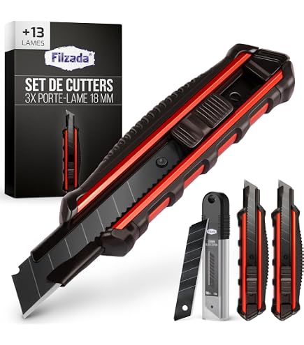 Lame Cutter Maped Maxi 18mm 10 Pezzi Ricambio Maped Lame Per Cutter Maxi - Confezione Da 10 Lame Da 18 Mm Per Tagli Precisi Ricambi Cutter Maxi - 13