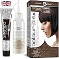 Espresso Dark Brown Hair Dye Permanent with Plex Hair Care, 100% Grey Hair Coverage Hair dye kit, Warm Brown Permanent Hair Colour for women and men, Cruelty-Free, Vegan Hair Dye by Smart Beauty
