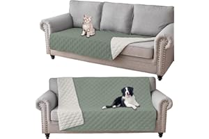 GEBIN Waterproof Sofa Cover, Dog Blanket for Sofa Bed Protection, Waterproof Furniture Protector Couch Cover Anti Scratch Dirty, Non Slip Sofa Covers (Grass green,132x208cm)