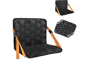 EULANT Cojín De Asiento De Estadio con Respaldo para Niño, llenable Silla de Asiento de Estadio,Silla De Suelo para Eventos Deportivos, Camping, Playa, Senderismo, Puede Trabajar Asiento Inflable