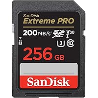 SanDisk Extreme PRO SDXC UHS-I Speicherkarte 256 GB (V30, Übertragungsgeschwindigkeit 200 MB/s, U3, 4K UHD Videos, SanDisk Qu