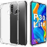 Migeec Hülle für Huawei P30 Lite/New Honor 20s Transparent [Stoßfest] Weiche Silikon [Kratzfest] Flex TPU Bumper handyhülle D