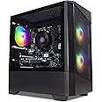 ionz Gaming PC - AMD Ryzen 5 5500, RTX 3050 6GB Graphics Card, 16GB RAM | 500GB SSD, Windows 11, 500W 80+ PSU, WiFi - Black | KZ10B Mini