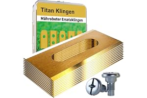 30 st Titan-blad för robotgräsklippare för Husqvarna, Gardena, Flymo inkl. skruvar & låda