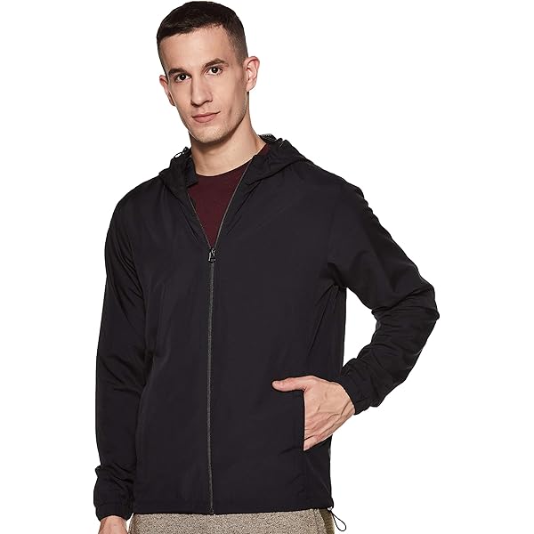 Buy RARE RABBIT Men's Solid Bonded2 Fashion Windcheater Regular