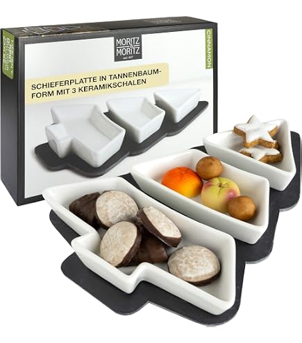 Moritz & Moritz 3-Tier Fruit Stand With Tongs - Square White Porcelain Display Tray - View #12