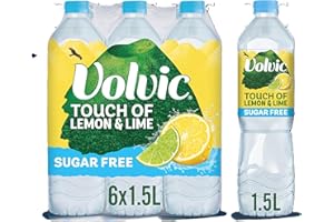 Volvic Touch of Fruit Lemon & Lime Sugar Free Still Flavoured Water Multipack 6x1.5L
