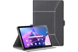 Derwere Cover per Lenovo Tab M10 3rd Gen 10.1 Pollici Tb328FU Custodia Protettiva Per Tablet Ultra Sottile Con Supporto,Nero