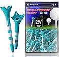 SAPLIZE Plastic Golf Tees 50/100 Pack (2-3/4" / 3-1/4"), Ultra Durable and Stable Golf Tees, Reduce Friction & Side Golf Plastic Tees