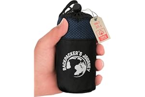 Backpacker's Journey Sleeping Bag Ultralight (Only 225 g) Made of 100% Cotton Hygienic Sleeping Bag without Zip (no Heat Performance)