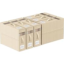 MSHOMELY Set di 4 organizer per lenzuola in plastica, pieghevoli, con finestra, contenitori con serratura per lenzuola, copripiumini, coperte