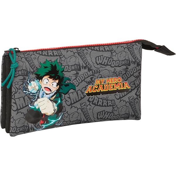 Zhongkaihua My Hero Academia - Astuccio portapenne con anime Midiriya Izuku Deku, grande capacità, organizer per cancelleria, 20 x 10 x 4,5 cm